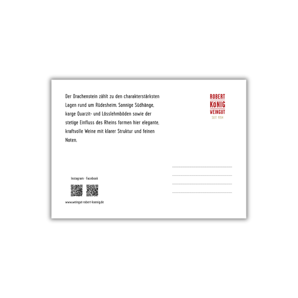 Postkarte Drachenstein