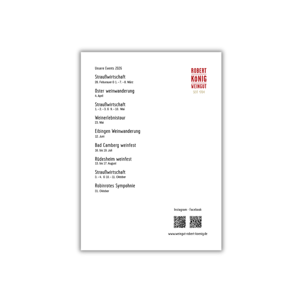 Postkarte Events 2026